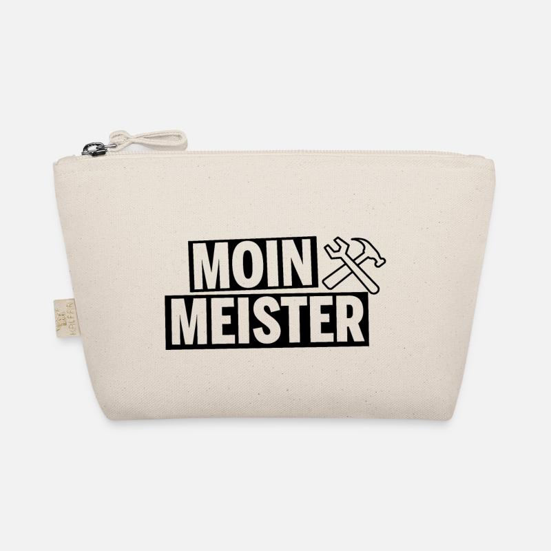 Moin Meister! Handwerker Lustig Geschenk Geselle - Bio-Täschchen - Natur