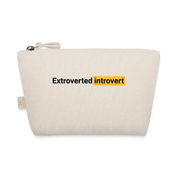 Introverti extraverti (noir) - Trousse biologique - nature - Devant