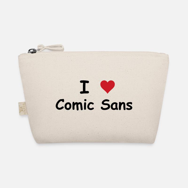 I Heart Comic Sans! Bio-Täschchen