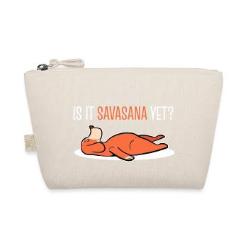 Savasana Meditation Meditieren Yoga Yogi - Bio-Täschchen - Natur - Vorne