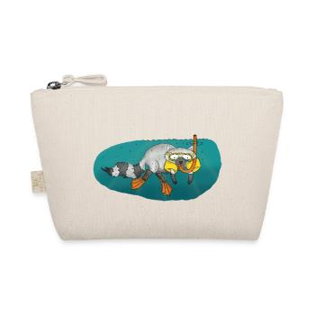raccoon dive snorkeling diving - Organic Pouch - nature - Front