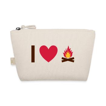 I love campfires - Organic Pouch - nature - Front