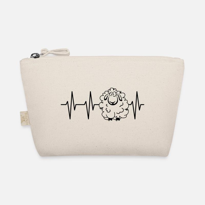 Puls Schafe schaf herzschlag Ekg Tiere comic icon - Bio-Täschchen - Natur