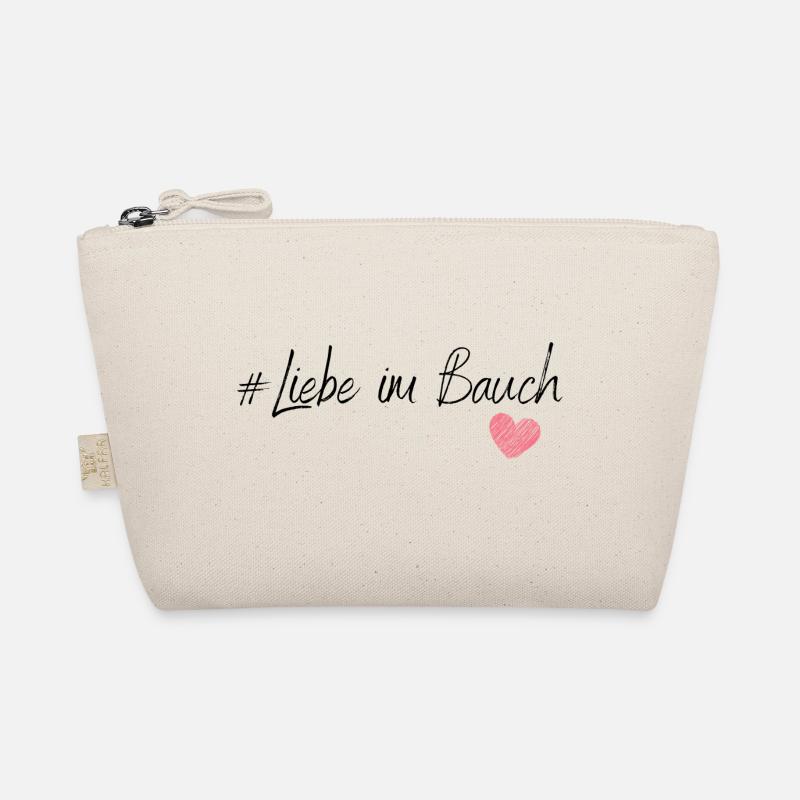 Liebe im Bauch - Bio-Täschchen - Natur