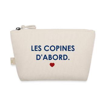 Les copines d'abord - Cœur - Trousse biologique - nature - Devant