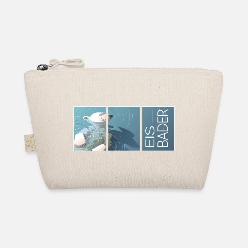 eisbader winterbader kälte winterschwimmer eisbär Bio-Täschchen