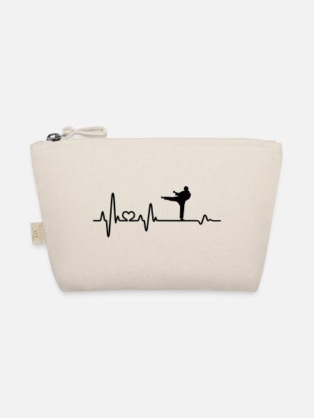 Heartbeat Karaté Karaté Karaté Karaté Fighter Cadeau - Trousse biologique - nature - Devant
