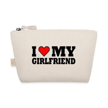I love my girlfriend - Bio-Täschchen - Natur - Vorne