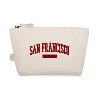 San Francisco Retro Lettering - Organic Pouch - nature - Front