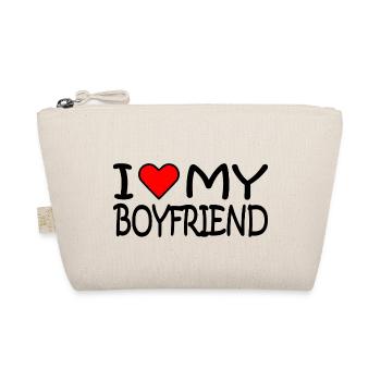 I love my boyfriend - Bio-Täschchen - Natur - Vorne