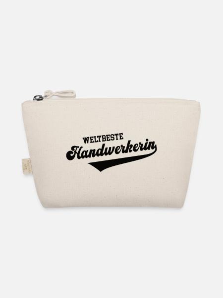 Weltbeste Handwerkerin Beste Handwerk Meisterin - Bio-Täschchen - Natur