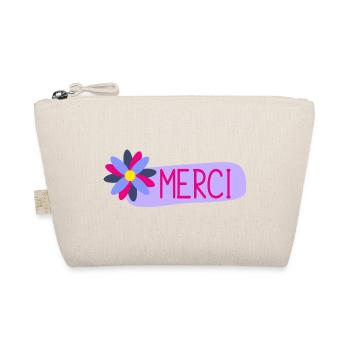 MERCI. THANKS. THANK YOU. ANNIVERSAIRE. NAISSANCE. - Trousse biologique - nature - Devant
