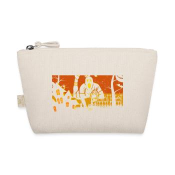 Retro Halloween Rugby - Organic Pouch - nature - Front
