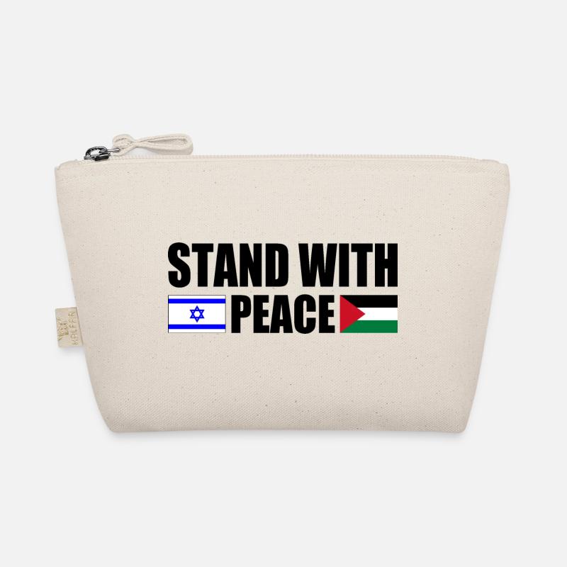 Stand with for Peace israel free palestine - Bio-Täschchen - Natur