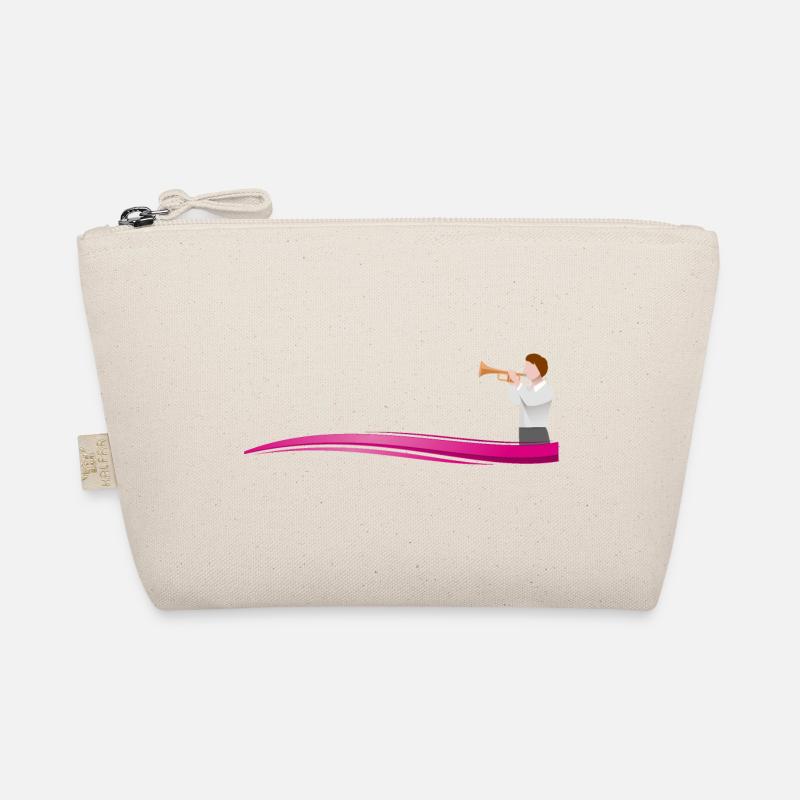 Musician TROMPETER on Wave - Text Template Organic Pouch