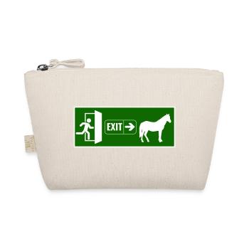 Exit raus zum pferd - Bio-Täschchen - Natur - Vorne