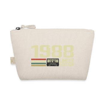 Born in 1988 - Vintage 1988 - 36th Retro Anniversary - Organic Pouch - nature - Front