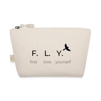 F.L.Y. first love yourself, Statement, Happiness - Organic Pouch - nature - Front