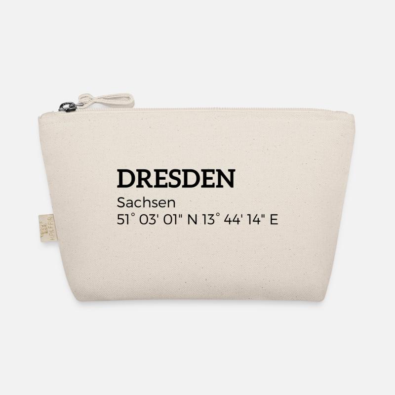 Dresden Saxony coordinates Organic Pouch