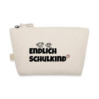 Endlich Schulkind - Bio-Täschchen - Natur - Vorne