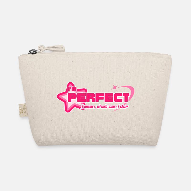 « Je suis parfaite » - Y2K Girly Pink Statement Trousse biologique