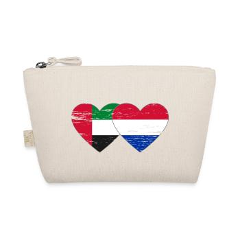 Émirats arabes unis Hollande Drapeau Coeur - Trousse biologique - nature - Devant