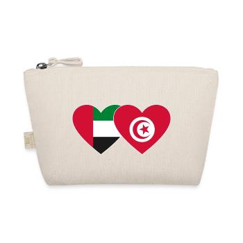 Émirats arabes unis Tunisie Drapeau Coeur - Trousse biologique - nature - Devant