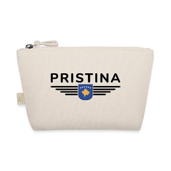 Pristina Kosovo Fan T-Shirt Design - Bio-Täschchen - Natur - Vorne
