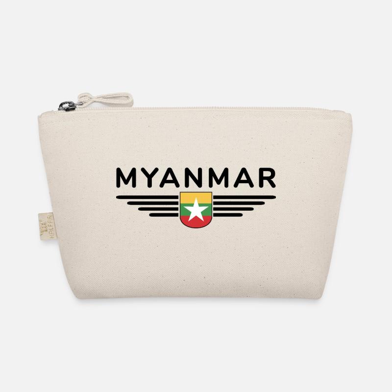 Myanmar T-Shirt – Ein Hauch von Tradition Bio-Täschchen