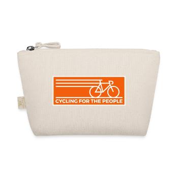 Cycling for the People Line Art - Organic Pouch - nature - Front