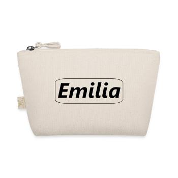 Personalized Emilia name graphic - Organic Pouch - nature - Front
