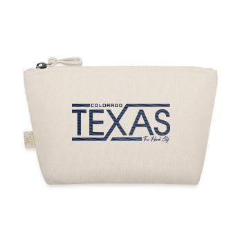Texas Stripes Retro State Panel - Organic Pouch - nature - Front