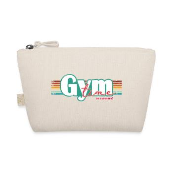 Gym Time – No Excuses Fitness Design Fitnessstudio - Bio-Täschchen - Natur - Vorne
