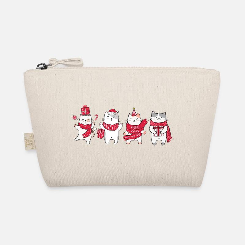 cat in christmas Organic Pouch