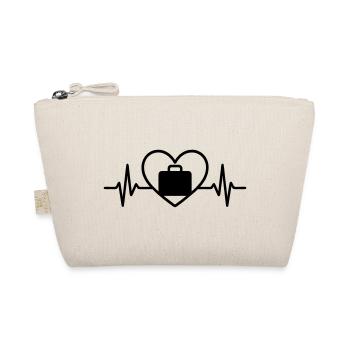 Valise de voyage Globe Coeur - Trousse biologique - nature - Devant