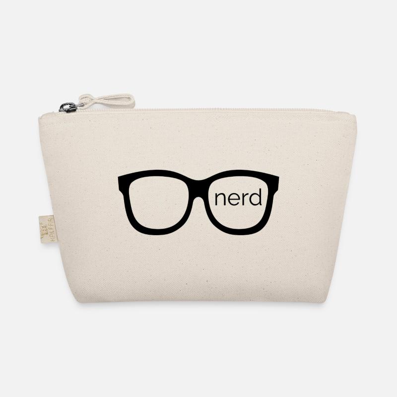 Nerd - Gestalten mit Nerd-Brille! - Bio-Täschchen - Natur