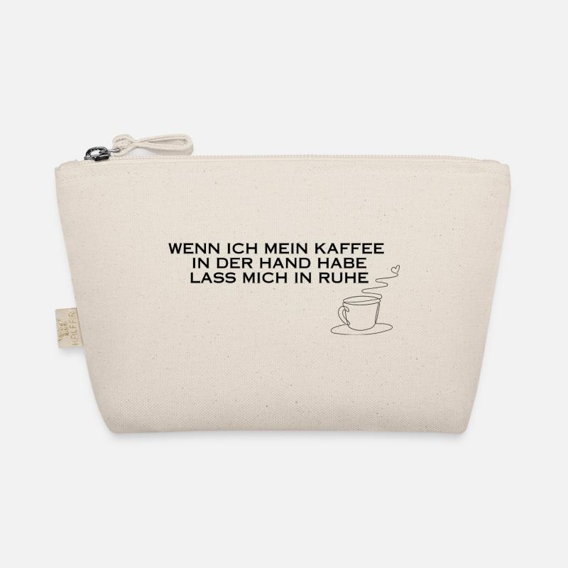 Kaffee in der Hand - Bio-Täschchen - Natur