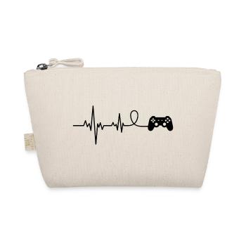 Game Controller Gamer Heartbeat Funny - Organic Pouch - nature - Front