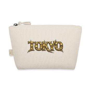 Goldene Schädel Tokyo Logo - Bio-Täschchen - Natur - Vorne