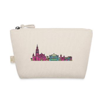 Murcia City Skyline Cathedral Modern Line Art - Organic Pouch - nature - Front