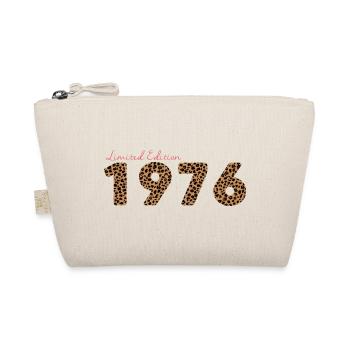 Jahrgang 1976, Geburtstagsgeschenk, Geschenk Frau - Bio-Täschchen - Natur - Vorne