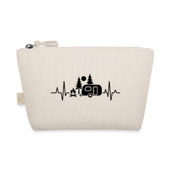 Campfire heartbeat camping - Organic Pouch - nature - Front