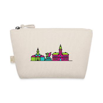 Klagenfurt City Skyline Lindwurm Modern Art - Organic Pouch - nature - Front
