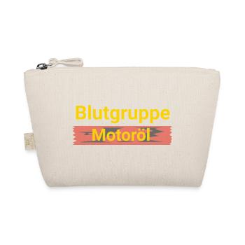 Blutgruppe Motoröl  - Bio-Täschchen - Natur - Vorne
