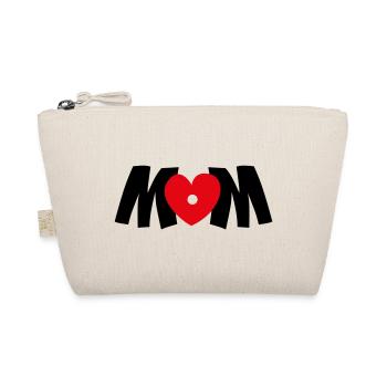 mom heart - Organic Pouch - nature - Front