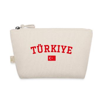 Drapeau de la Turquie en rouge - Trousse biologique - nature - Devant