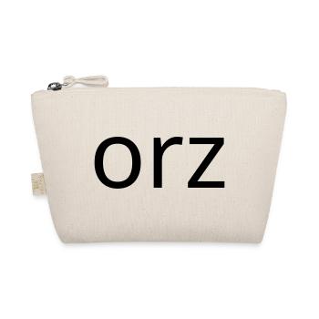 orz emoticon despair ASCII classic - Organic Pouch - nature - Front