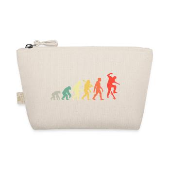 Skateboard Evolution Men's and Boys' Skatboarder - Organic Pouch - nature - Front