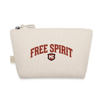 Free Spirit MC Schriftzug - Bio-Täschchen - Natur - Vorne