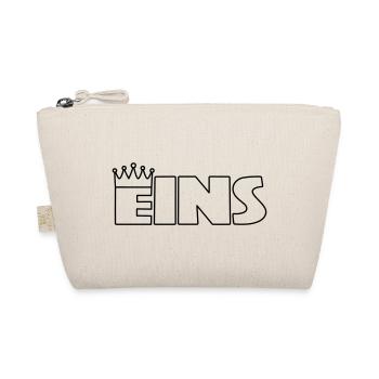 Eins mit Krone zum Ausmalen - Bio-Täschchen - Natur - Vorne